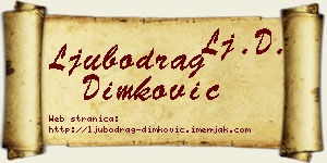 Ljubodrag Dimković vizit kartica